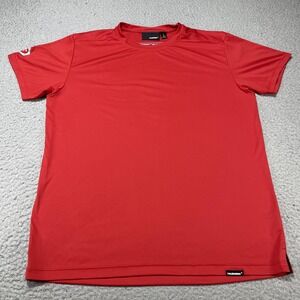 TRUEWERK B1 Sun Tee Shirt Mens Large Red Lightweight Workwear Short Sleeve